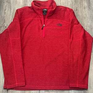 The North Face Canyonlands 1/2 Zip Red Fleece Pullover
